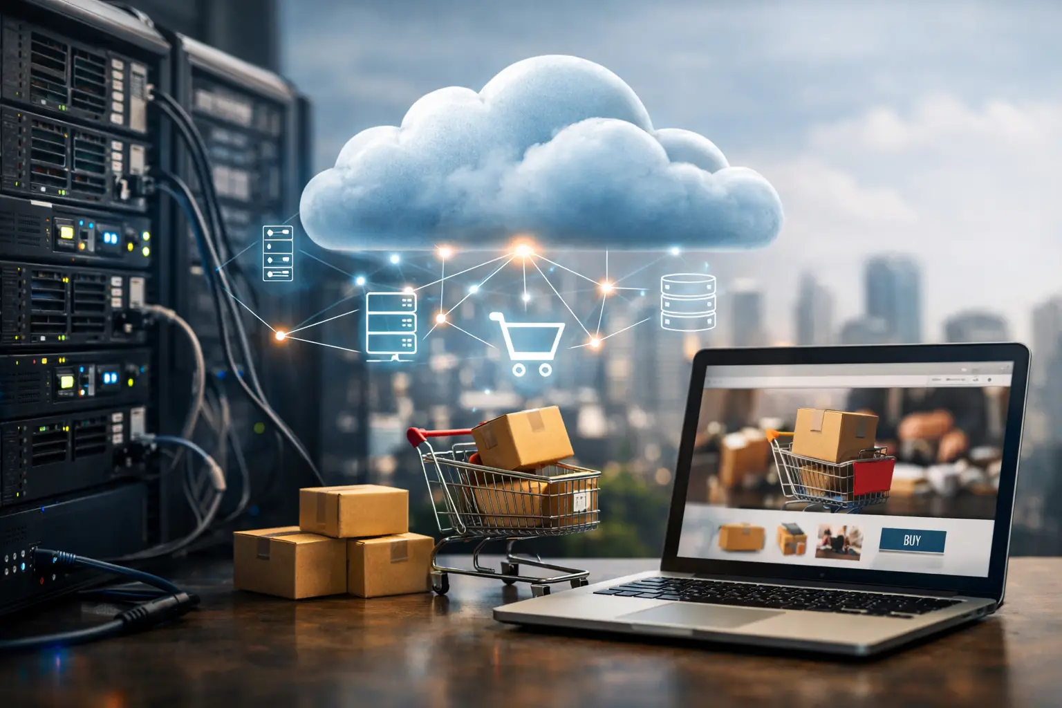 Esempio infrastruttura cloud per ecommerce